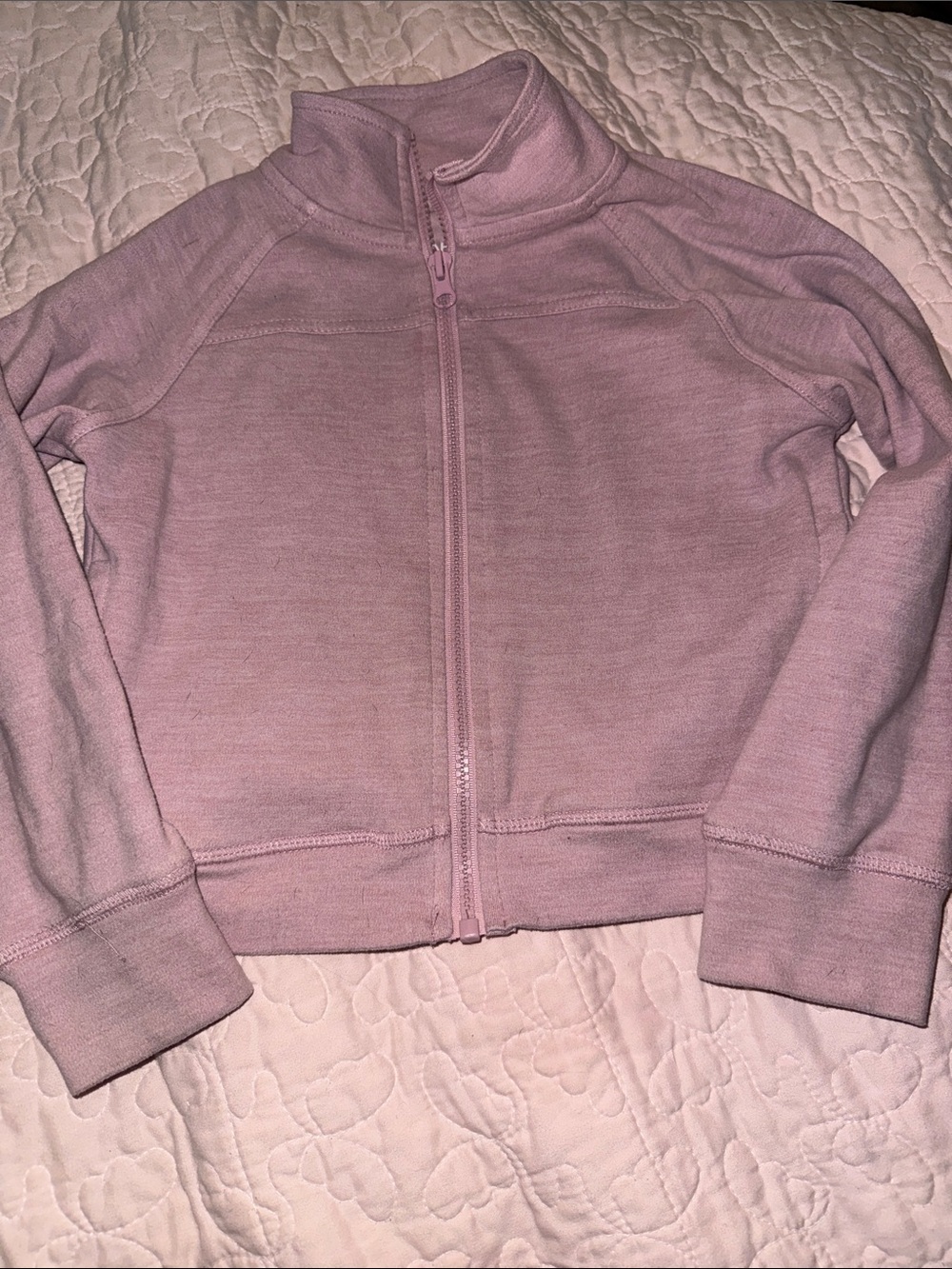 BearPaw Girls' Light Lavender Full-Zip Jacket